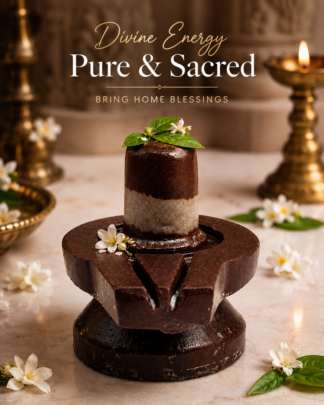Akhand Narmadeshwar Shivling – Natural Narmada Shivling for Puja, Worship, Meditation & Home Temple