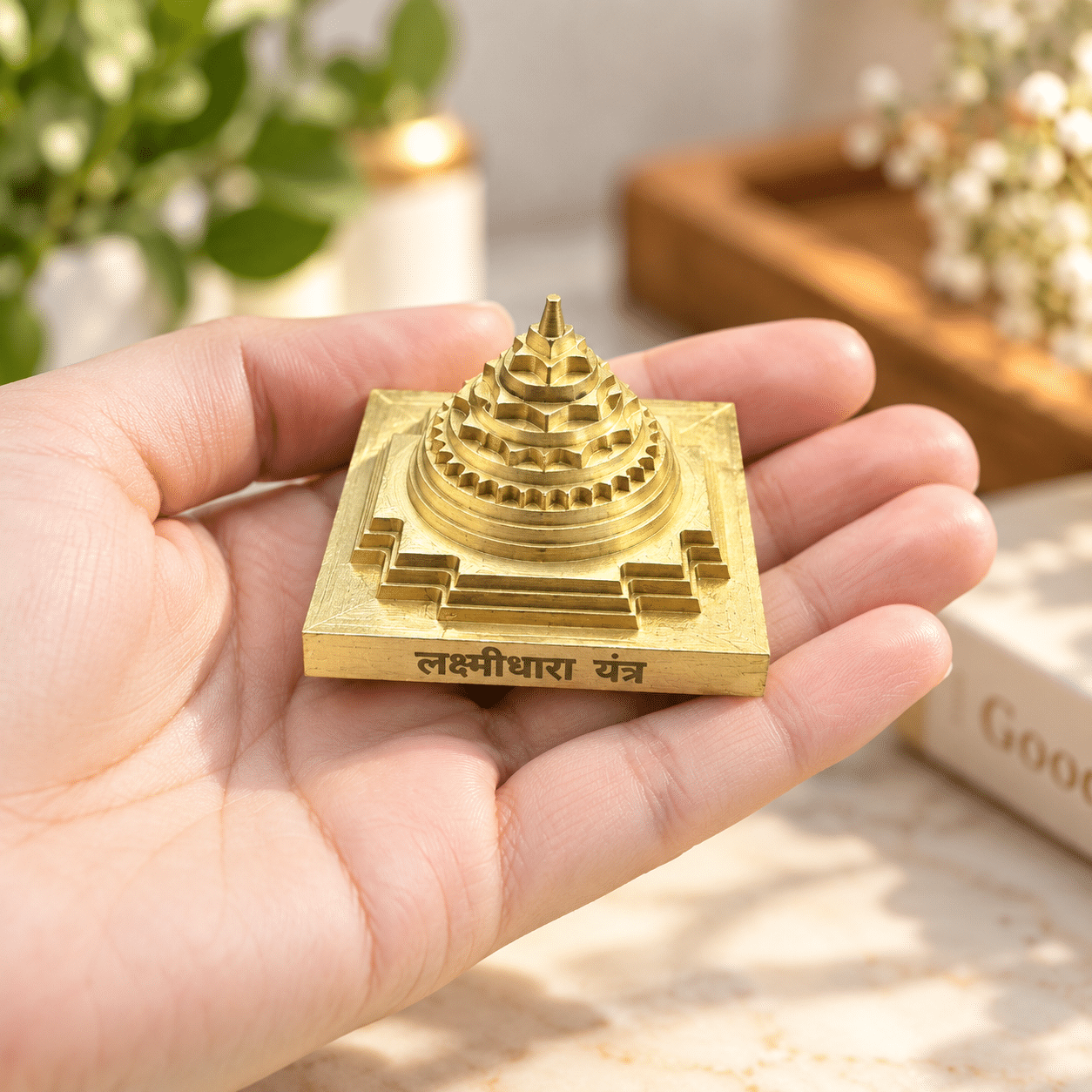Shri Kuber Yantra in Ashtadhatu | 4 x 4 cm Traditional Kuber Yantra with Raised Sacred Geometry | 3 cm Height | Premium Spiritual Puja Yantra for Home, Office & Temple - Image 4